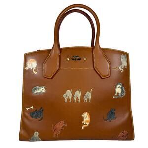Louis Vuitton Catogram City Steamer bag MM cat tote Grace Coddington Rare LV